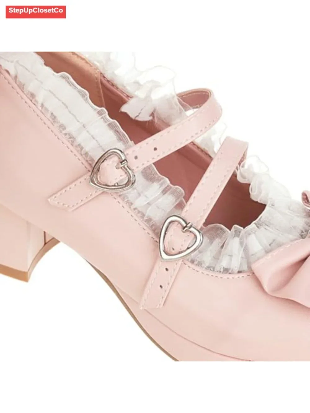 Mary Jane Platform Pumps Chunky Heel Lolita Shoes with Buckle
